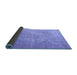 Sideview of Persian Blue Traditional Rug, tr4301blu