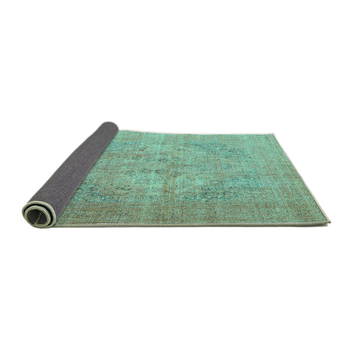 Sideview of Persian Turquoise Traditional Rug, tr4301turq