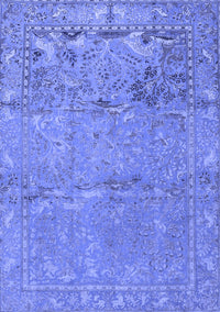 Animal Blue Traditional Rug, tr4302blu