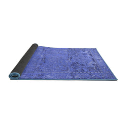 Sideview of Animal Blue Traditional Rug, tr4302blu