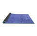 Sideview of Animal Blue Traditional Rug, tr4302blu