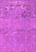 Machine Washable Animal Pink Traditional Rug, wshtr4302pnk