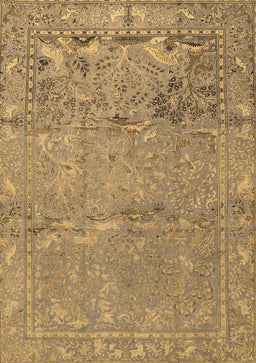 Animal Brown Traditional Rug, tr4302brn