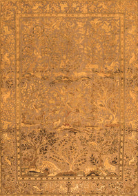 Animal Orange Traditional Rug, tr4302org