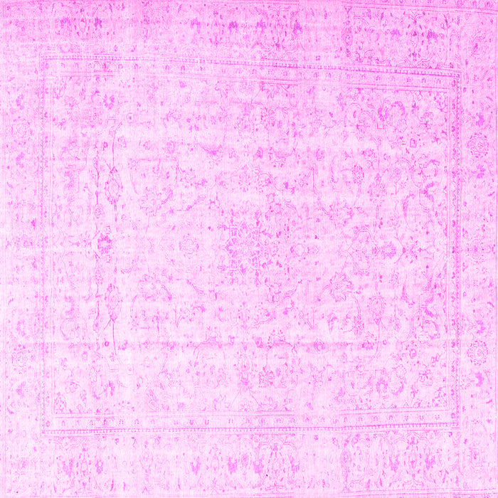 Square Persian Pink Traditional Rug, tr4303pnk