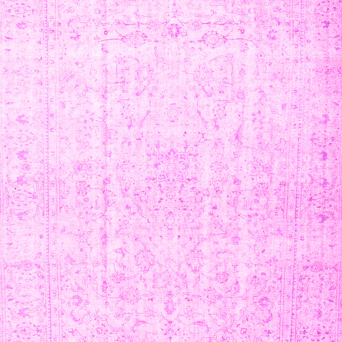 Machine Washable Persian Pink Traditional Rug, wshtr4303pnk