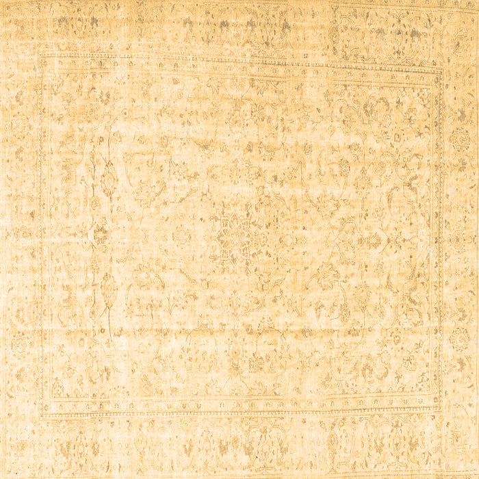 Square Persian Brown Traditional Rug, tr4303brn