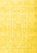 Machine Washable Persian Yellow Traditional Rug, wshtr4303yw