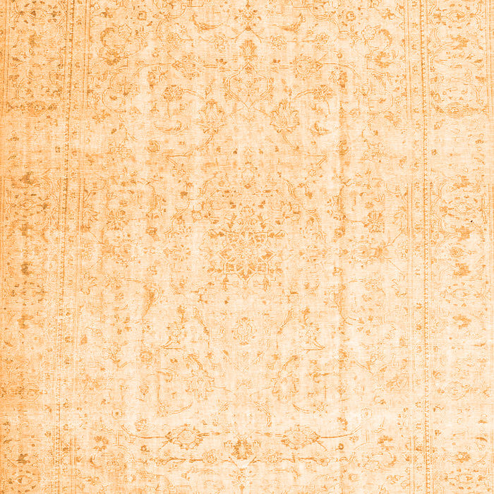 Serging Thickness of Machine Washable Persian Orange Traditional Area Rugs, wshtr4303org