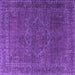 Square Persian Purple Traditional Rug, tr4304pur