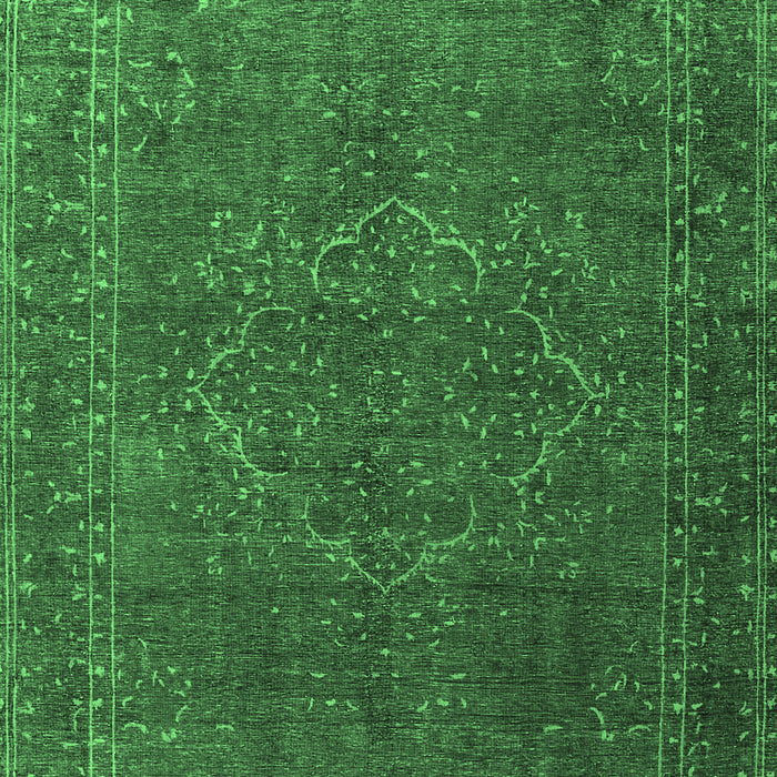 Machine Washable Persian Emerald Green Traditional Area Rugs, wshtr4304emgrn