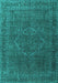 Persian Turquoise Traditional Rug, tr4304turq