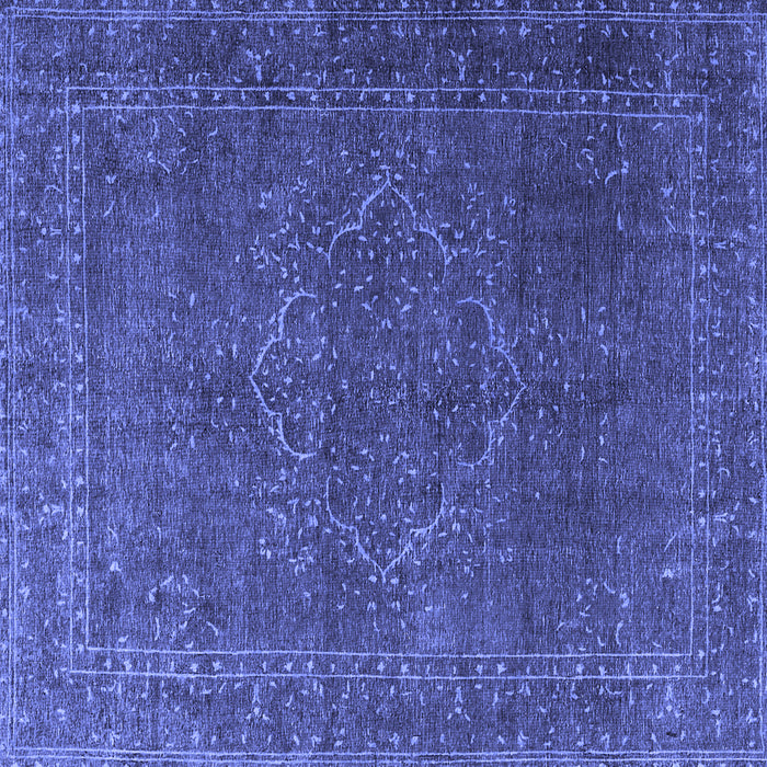 Square Persian Blue Traditional Rug, tr4304blu