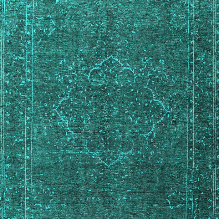 Machine Washable Persian Turquoise Traditional Area Rugs, wshtr4304turq
