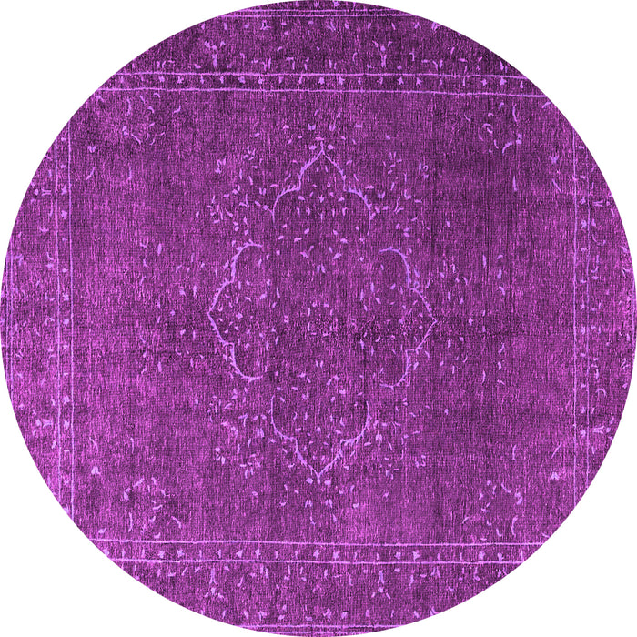 Round Persian Pink Traditional Rug, tr4304pnk