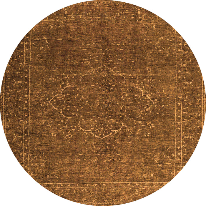 Machine Washable Persian Orange Traditional Area Rugs, wshtr4304org