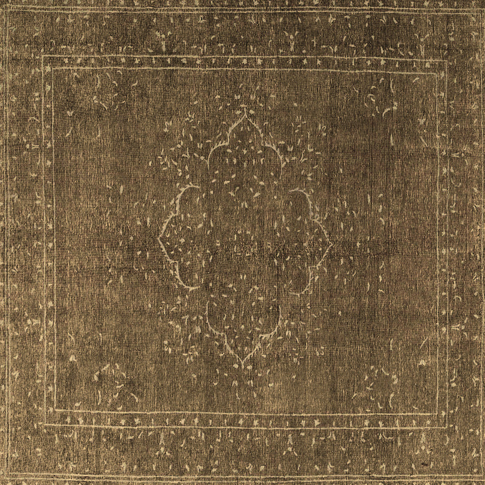 Square Machine Washable Persian Brown Traditional Rug, wshtr4304brn