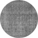 Square Persian Gray Bohemian Rug, tr4305gry