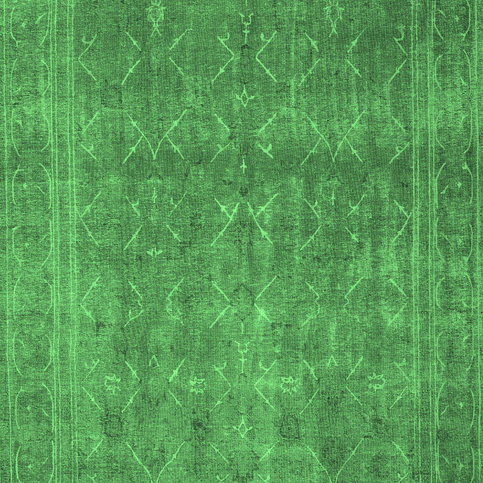 Machine Washable Persian Emerald Green Bohemian Area Rugs, wshtr4305emgrn