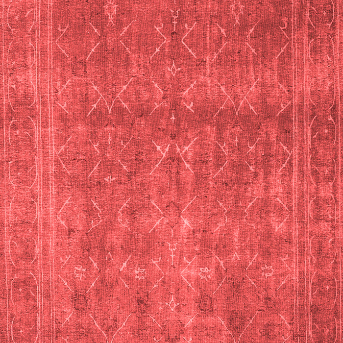 Machine Washable Persian Red Bohemian Rug, wshtr4305red