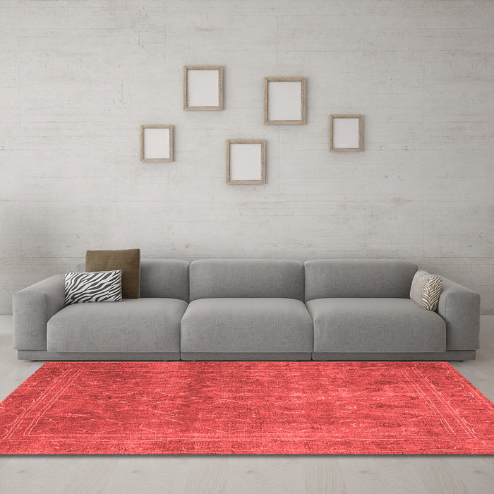 Bohemian Red Washable Rugs