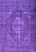 Machine Washable Persian Purple Traditional Area Rugs, wshtr4306pur
