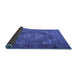 Sideview of Persian Blue Traditional Rug, tr4306blu