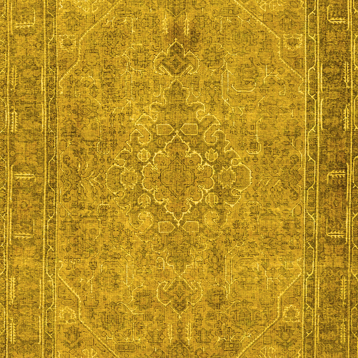 Machine Washable Persian Yellow Traditional Rug, wshtr4307yw