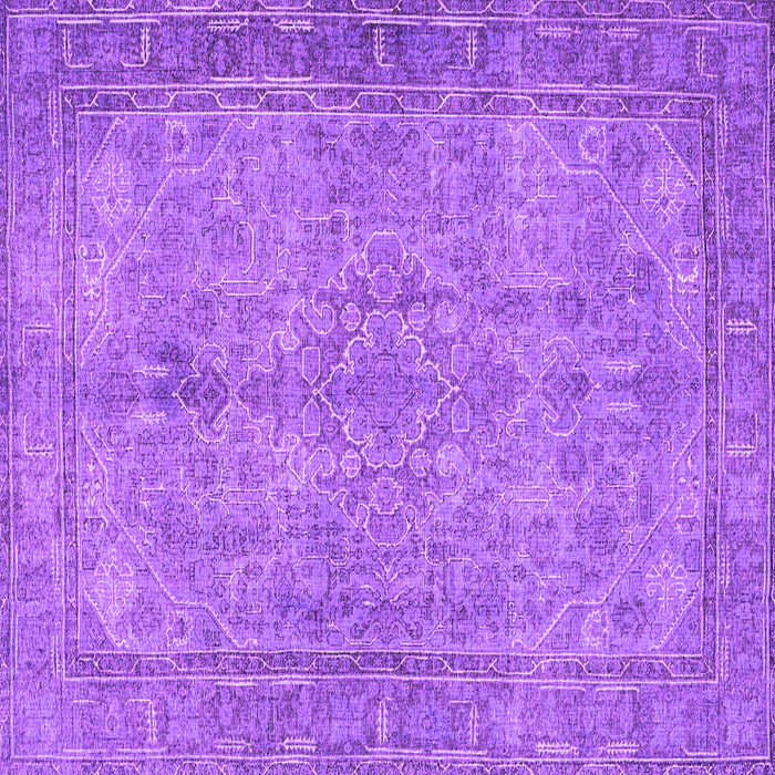 Square Machine Washable Persian Purple Traditional Area Rugs, wshtr4307pur