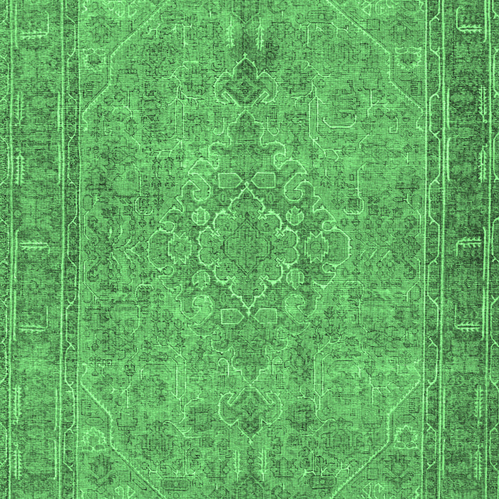Machine Washable Persian Emerald Green Traditional Area Rugs, wshtr4307emgrn