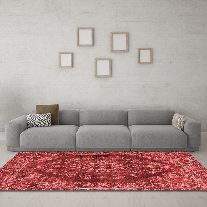 Traditional Red Washable Rugs