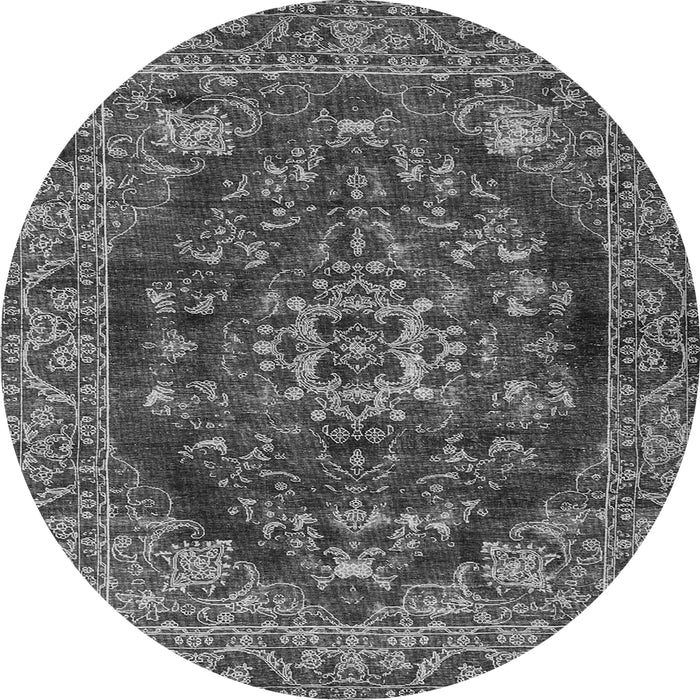 Square Persian Gray Traditional Rug, tr4308gry