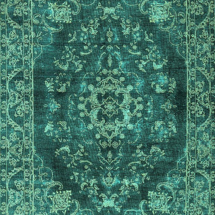 Machine Washable Persian Turquoise Traditional Area Rugs, wshtr4308turq