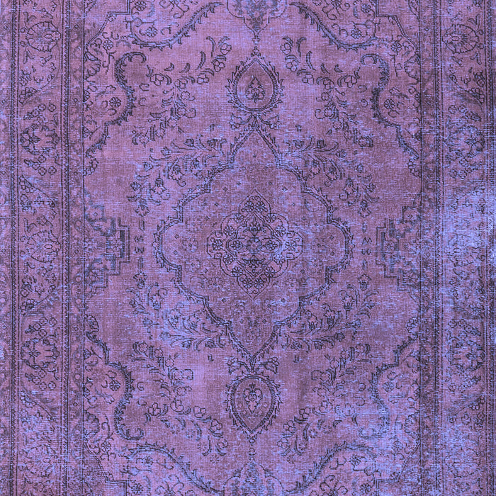 Machine Washable Persian Blue Traditional Rug, wshtr4309blu