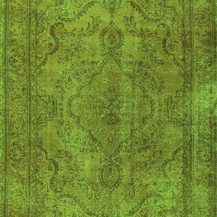 Serging Thickness of Machine Washable Persian Green Traditional Area Rugs, wshtr4309grn