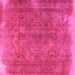 Square Persian Pink Traditional Rug, tr4309pnk