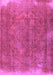 Machine Washable Persian Purple Traditional Area Rugs, wshtr4309pur