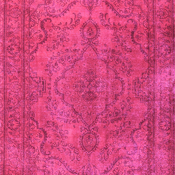 Machine Washable Persian Pink Traditional Rug, wshtr4309pnk