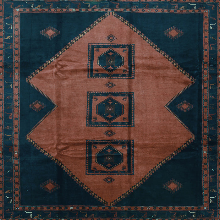 Square Persian Light Blue Traditional Rug, tr430lblu