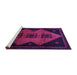 Sideview of Machine Washable Persian Purple Traditional Area Rugs, wshtr430pur