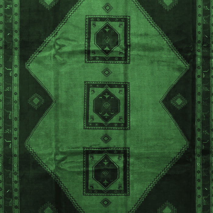 Persian Emerald Green Traditional Rug, tr430emgrn