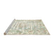 Sideview of Machine Washable Traditional Tan Brown Rug, wshtr4310