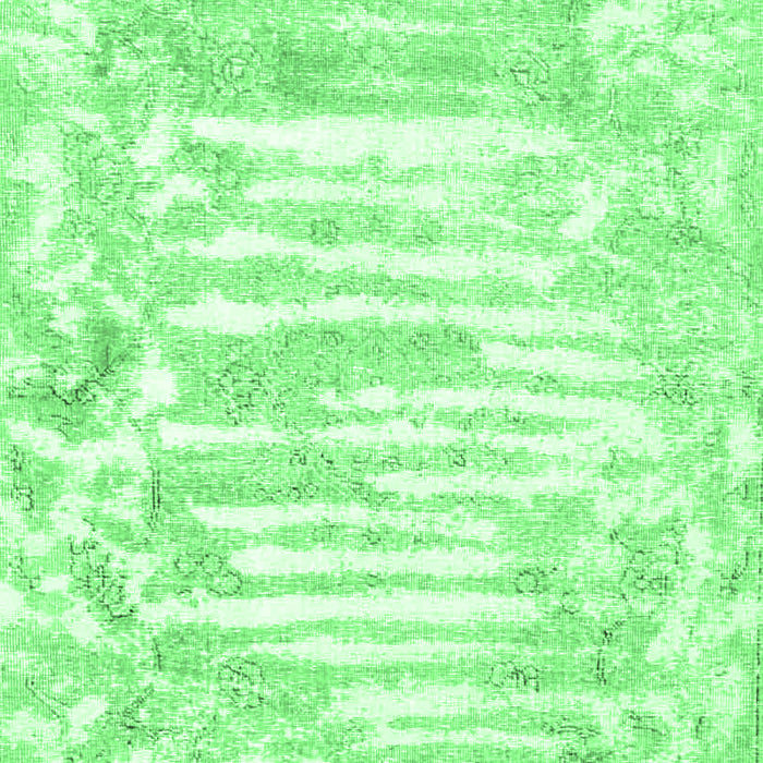 Machine Washable Persian Emerald Green Traditional Area Rugs, wshtr4310emgrn