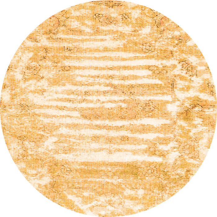 Square Persian Orange Traditional Rug, tr4310org