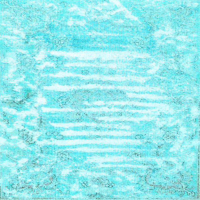 Square Persian Light Blue Traditional Rug, tr4310lblu