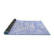 Sideview of Persian Blue Traditional Rug, tr4310blu