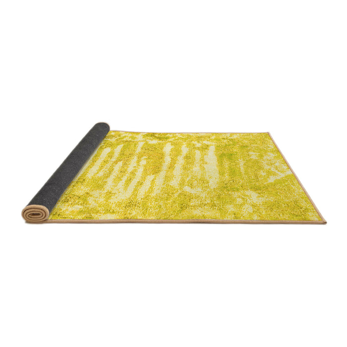 Sideview of Persian Yellow Traditional Rug, tr4310yw