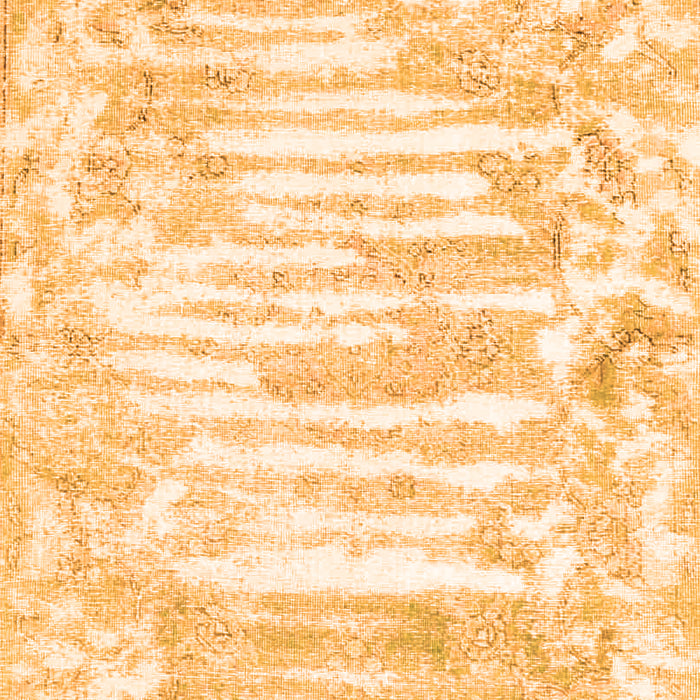 Serging Thickness of Machine Washable Persian Orange Traditional Area Rugs, wshtr4310org