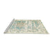 Sideview of Machine Washable Traditional Gold Rug, wshtr4311