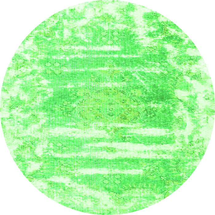 Square Persian Green Bohemian Rug, tr4311grn